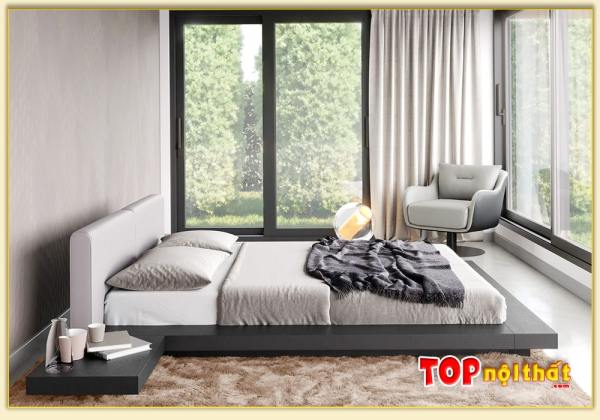 Hình ảnh Giường ngủ đẹp kiểu Nhật gỗ công nghiệp GNTop-0360