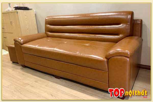 Hình ảnh Mẫu ghế sofa văng da đẹp kê phòng khách chung cư SofTop-0991