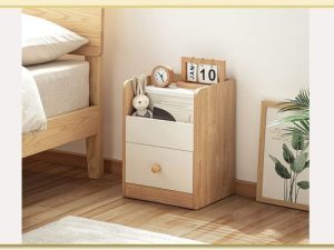 Hình ảnh tủ nhỏ đầu giường 2 ngăn có nắp lật nhỏ gọn TDGTop-0075