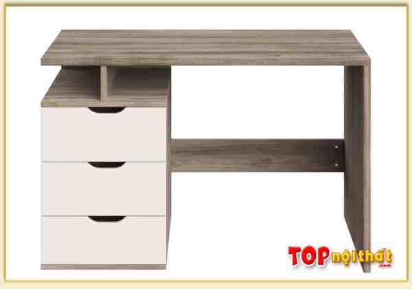Hình ảnh Bàn làm việc kết hợp bàn học bằng gỗ đơn giản BLVTop-0121