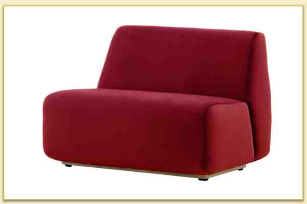 Hình ảnh Ghế sofa đơn chân thấp màu đỏ Softop-1285