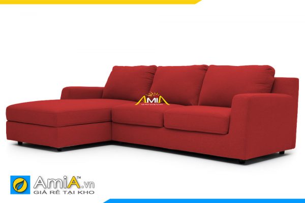 Hình ảnh sofa đẹp bọc vải nỉ màu đỏ