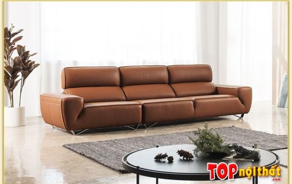 Hình ảnh Chụp góc nghiêng sofa da văng đẹp SofTop-0867