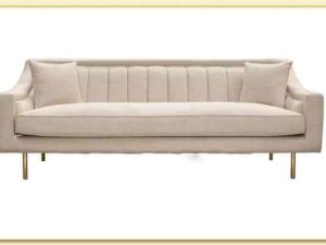 Hình ảnh Mẫu ghế sofa văng nỉ dáng dài chụp chính diện Softop-1399
